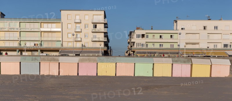 Berck Plage, cabines de bain