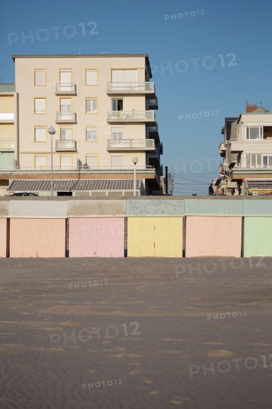 Berck Plage, cabines de bain