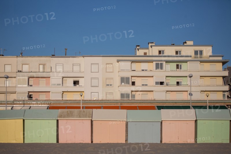Berck Plage, cabines de bain
