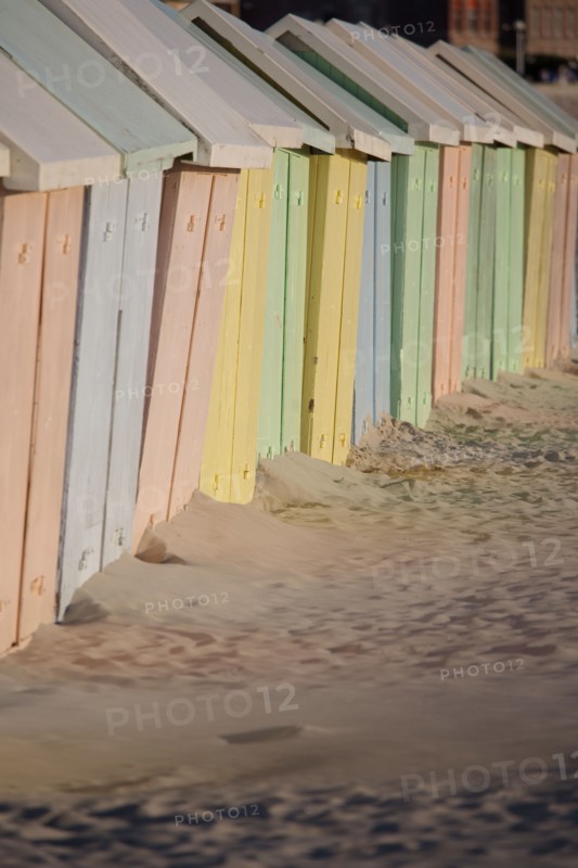 Berck Plage, cabines de bain