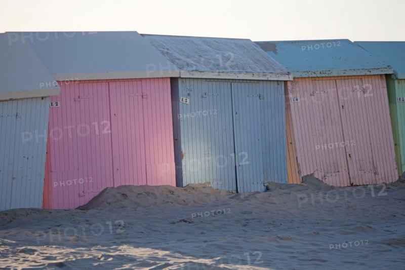 Berck Plage, cabines de bain