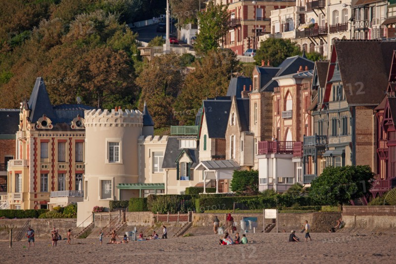 Trouville sur Mer, villas du front de mer