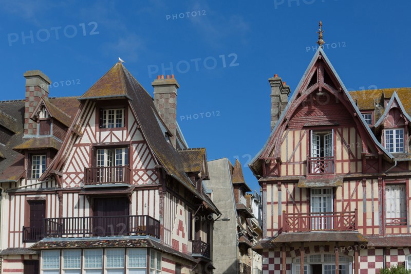 Trouville sur Mer, villas du front de mer