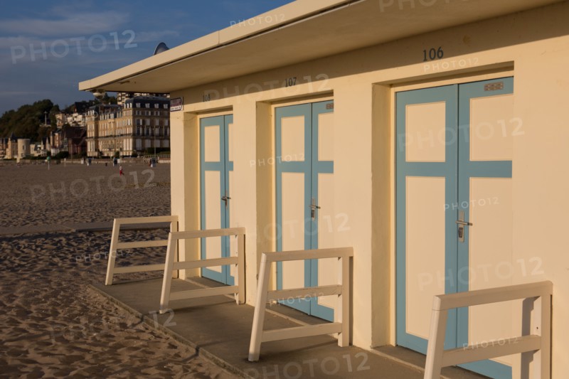 Trouville sur Mer, cabines de bains