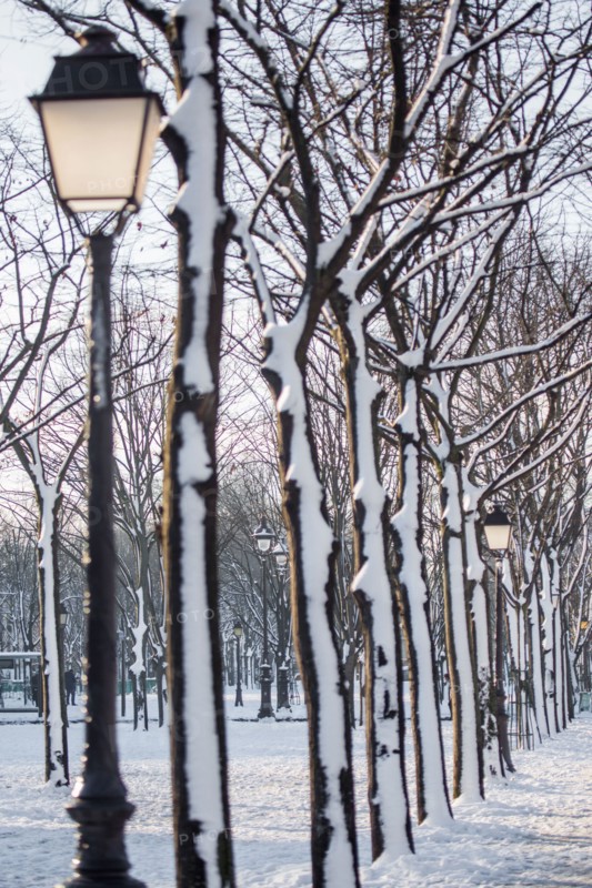 Paris under the snow, February 2018