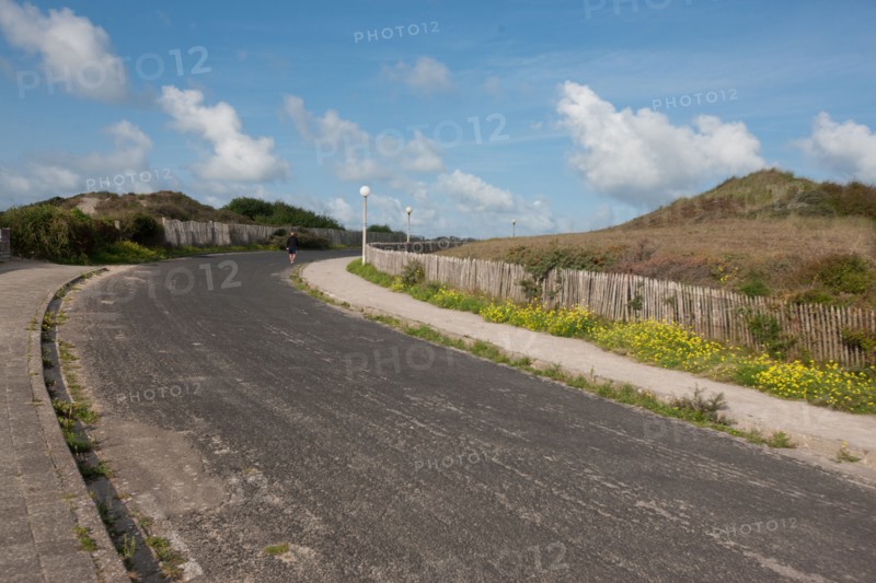 Road to Berck lighthouse, France
