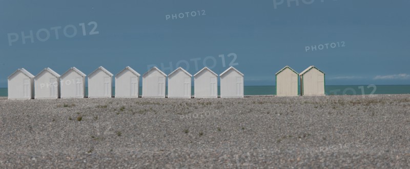 Cayeux-Sur-Mer (Baie de Somme, France), cabines de plage