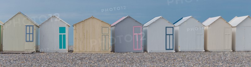 Cayeux-Sur-Mer (Baie de Somme, France), cabines de plage