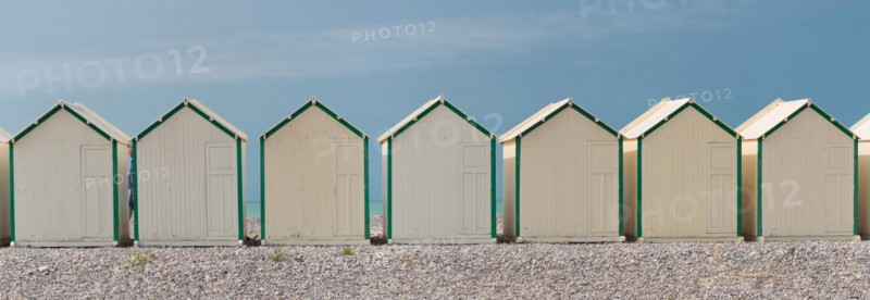 Cayeux-Sur-Mer (Baie de Somme, France), cabines de plage