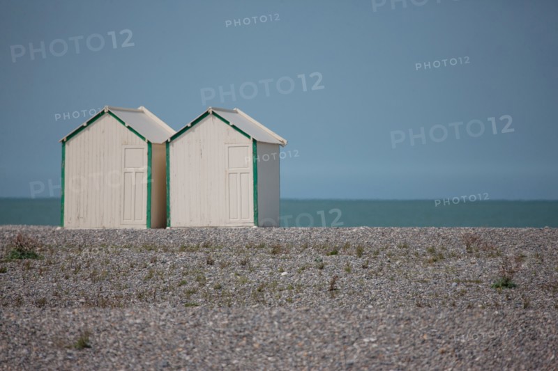 Cayeux-Sur-Mer (Baie de Somme, France), cabines de plage
