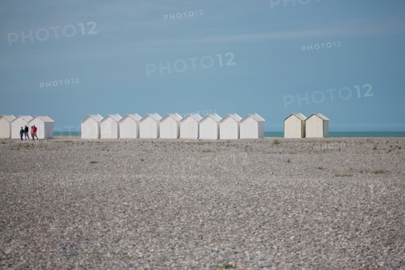 Cayeux-Sur-Mer (Baie de Somme, France), cabines de plage