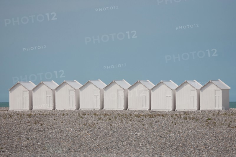 Cayeux-Sur-Mer (Baie de Somme, France), cabines de plage