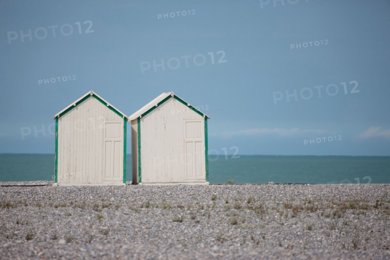 Cayeux-Sur-Mer (Baie de Somme, France), cabines de plage