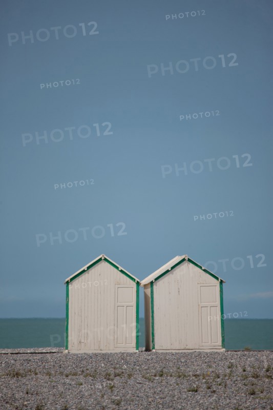 Cayeux-Sur-Mer (Baie de Somme, France), cabines de plage