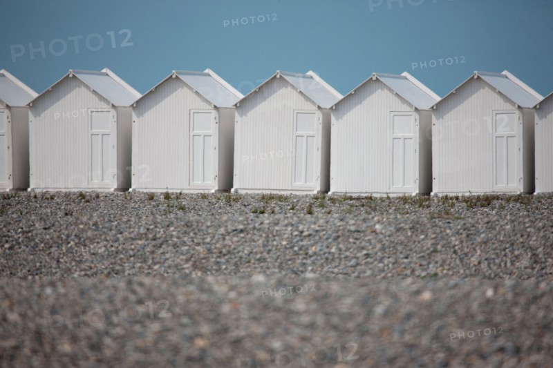 Cayeux-Sur-Mer (Baie de Somme, France), cabines de plage