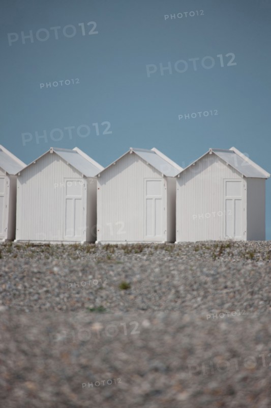 Cayeux-Sur-Mer (Baie de Somme, France), cabines de plage