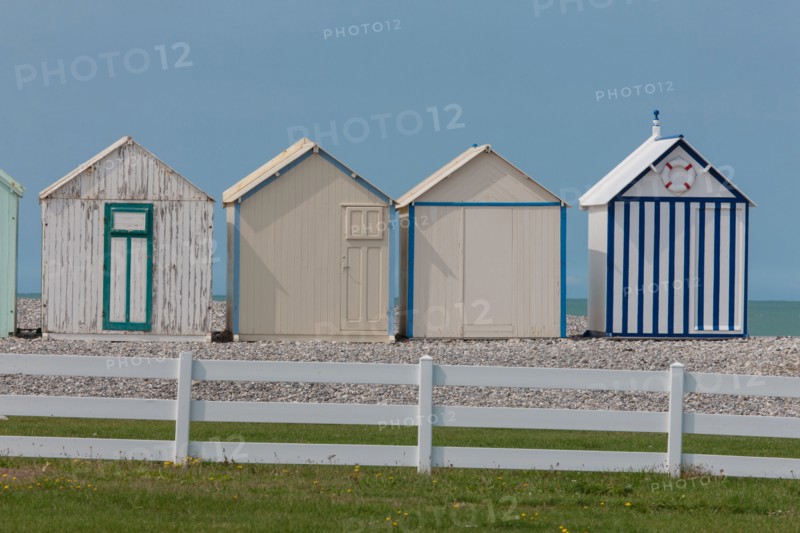 Beach huts in Cayeux-sur-Mer