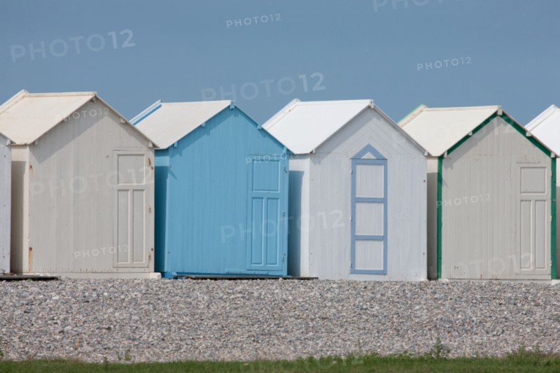 Cayeux-Sur-Mer (Baie de Somme, France), cabines de plage