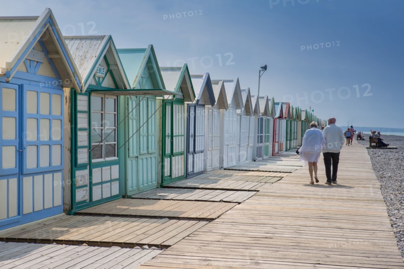 Cayeux-Sur-Mer (Baie de Somme, France), cabines de plage