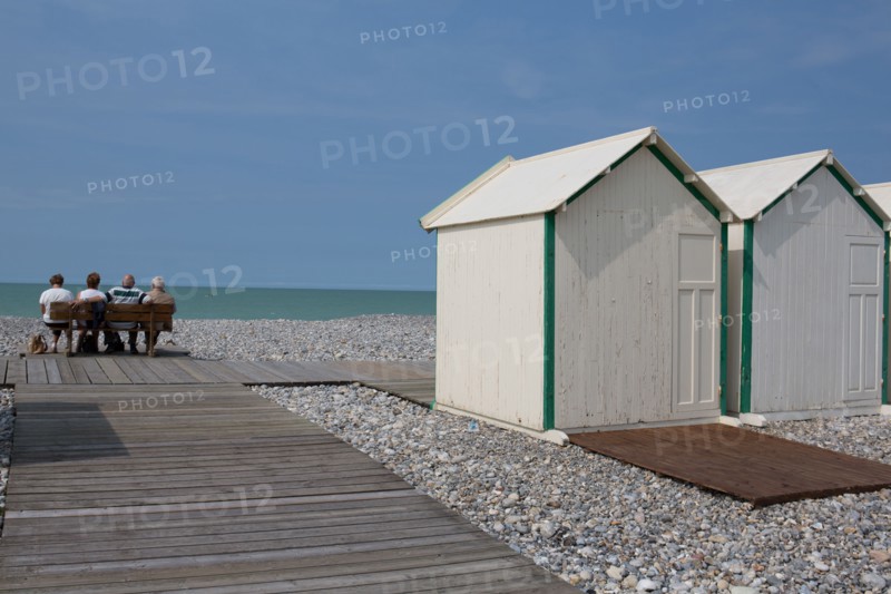 Cayeux-Sur-Mer (Baie de Somme, France), cabines de plage
