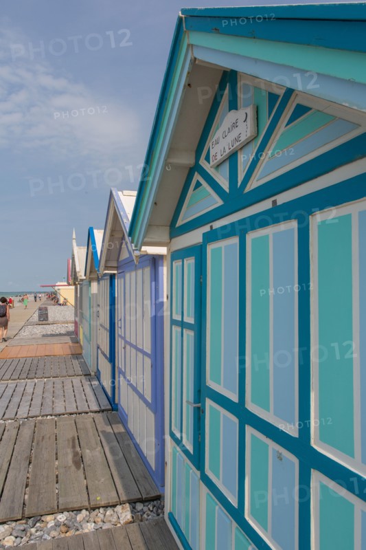 Cayeux-Sur-Mer (Baie de Somme, France), cabines de plage