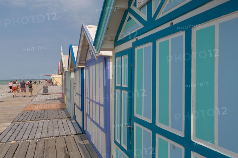 Beach huts in Cayeux-sur-Mer