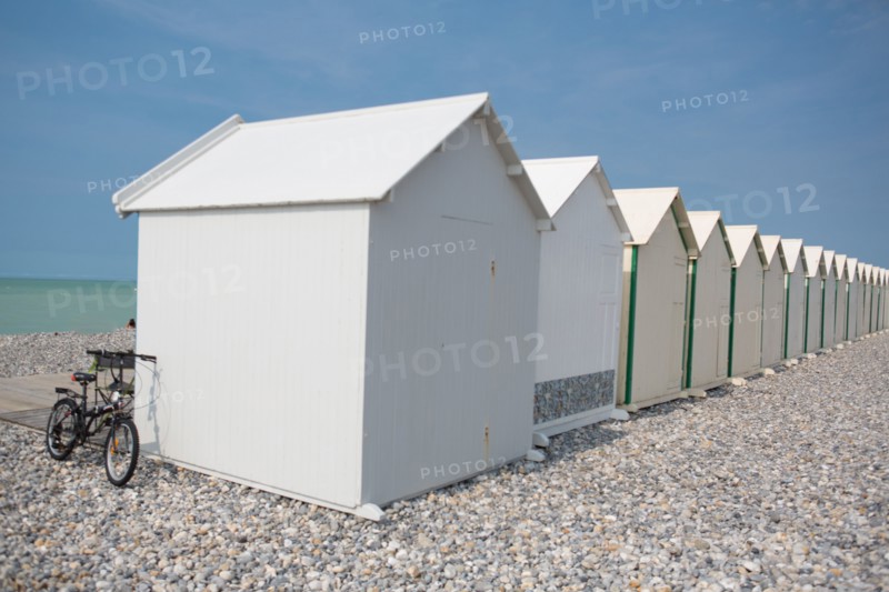 Cayeux-Sur-Mer (Baie de Somme, France), cabines de plage