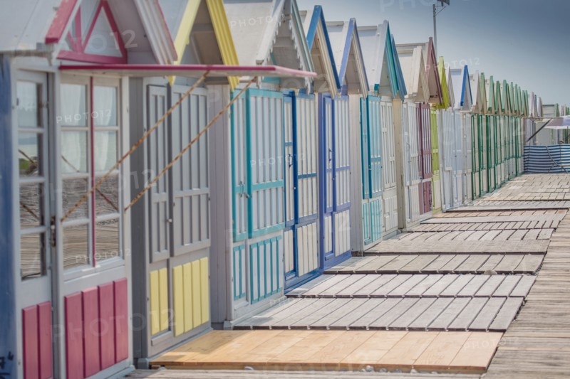 Beach huts in Cayeux-sur-Mer