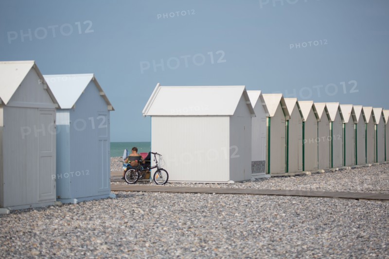 Cayeux-Sur-Mer (Baie de Somme, France), cabines de plage