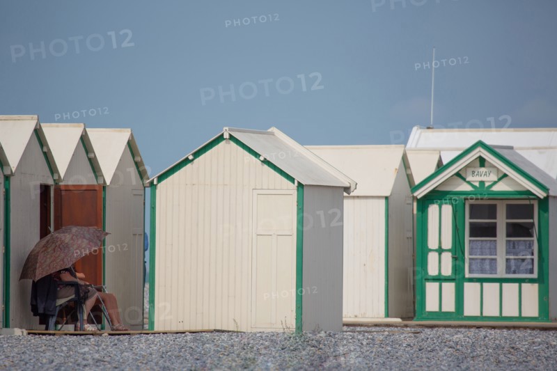 Cayeux-Sur-Mer (Baie de Somme, France), cabines de plage