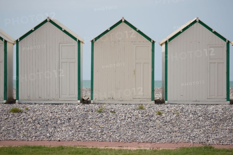 Cayeux-Sur-Mer (Baie de Somme, France), cabines de plage