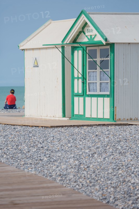 Cayeux-Sur-Mer (Baie de Somme, France), cabines de plage