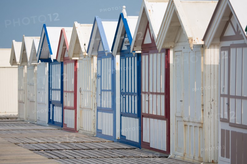 Beach huts in Cayeux-sur-Mer