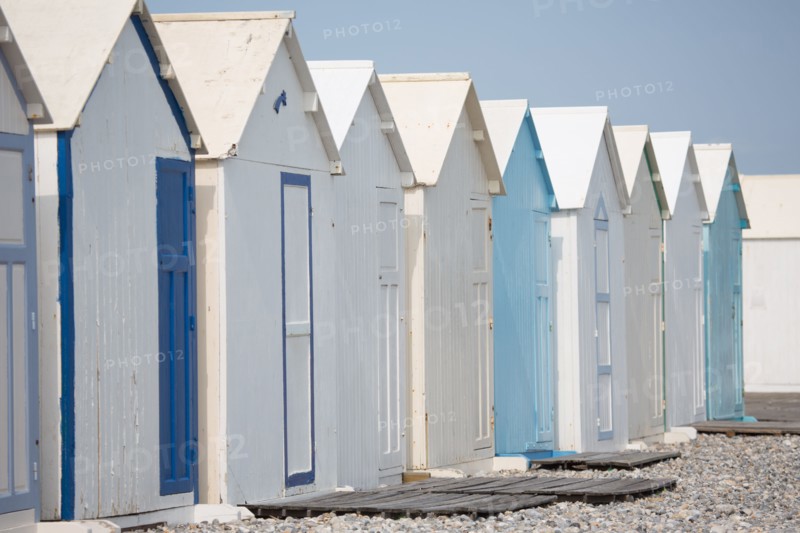 Beach huts in Cayeux-sur-Mer