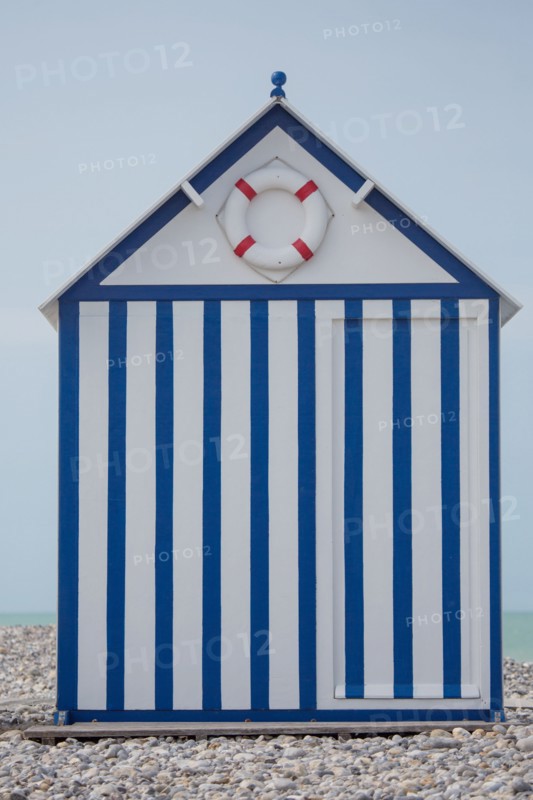 Cayeux-Sur-Mer (Baie de Somme, France), cabines de plage