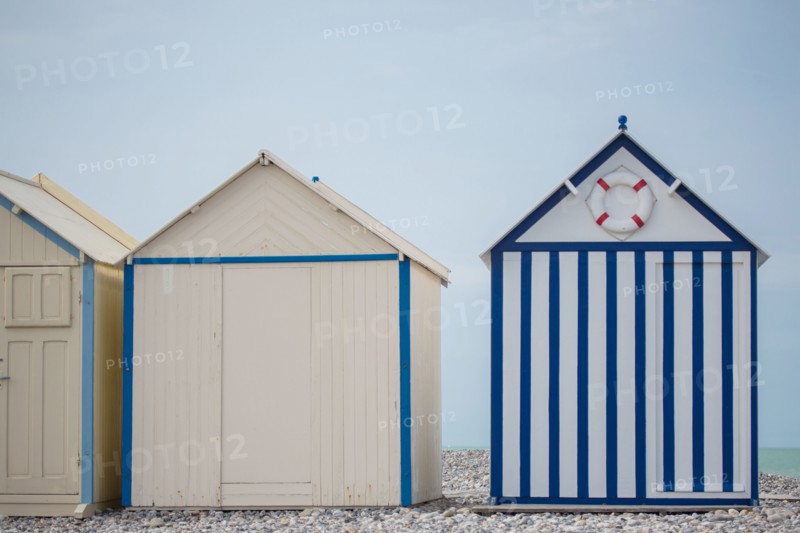 Beach huts in Cayeux-sur-Mer