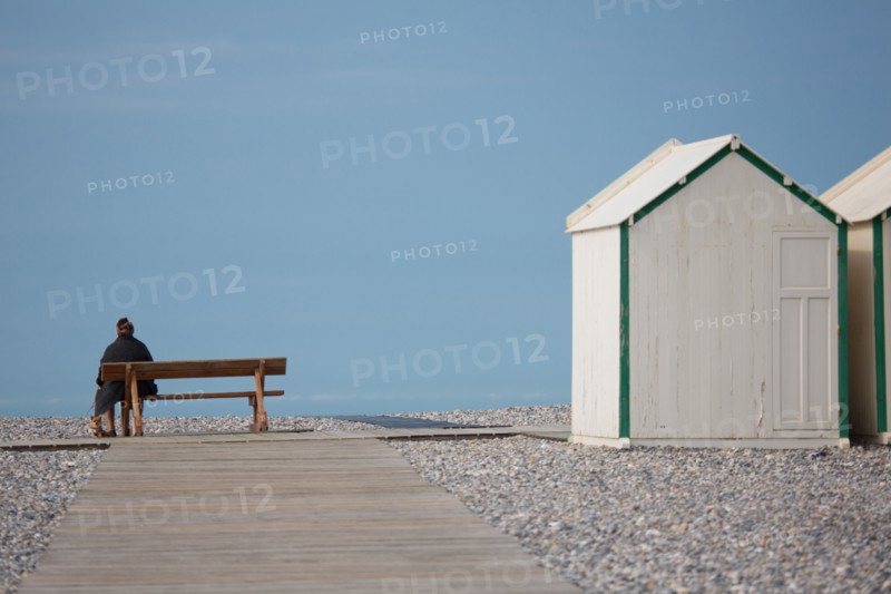 Cayeux-Sur-Mer (Baie de Somme, France), cabines de plage