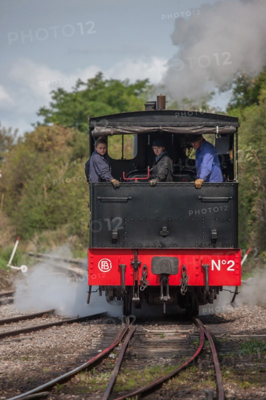 Le Crotoy (Baie de Somme, France), train touristique à vapeur