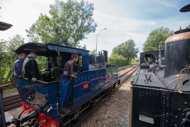 Le Crotoy (Baie de Somme, France), train touristique à vapeur