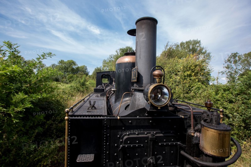 Le Crotoy (Baie de Somme, France), train touristique à vapeur