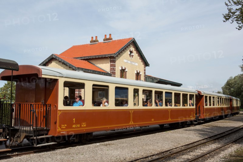 Trackless train in Le Crotoy