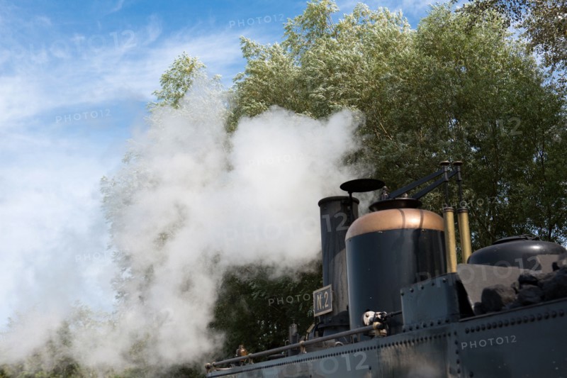 Le Crotoy (Baie de Somme, France), train touristique à vapeur
