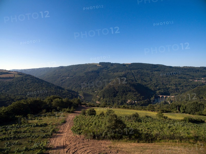 Panorama over the Regional nature park of Grands Causses