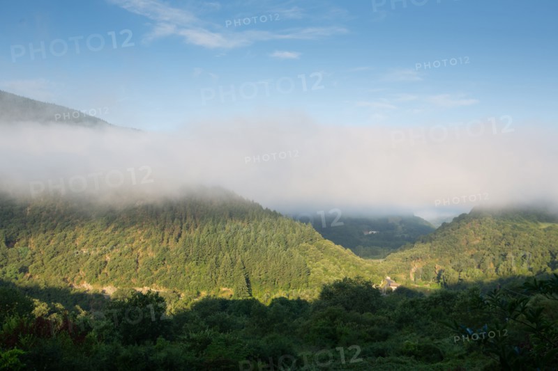 Morning haze over the Gorges du Tarn