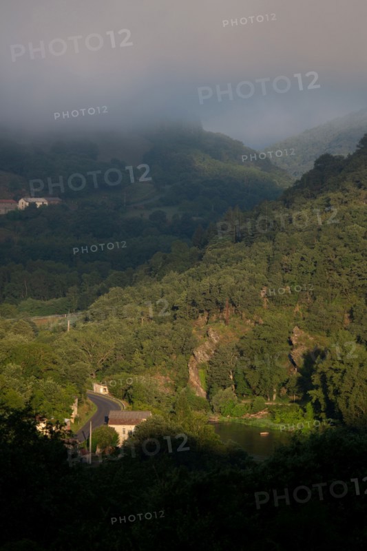 Morning haze over the Gorges du Tarn