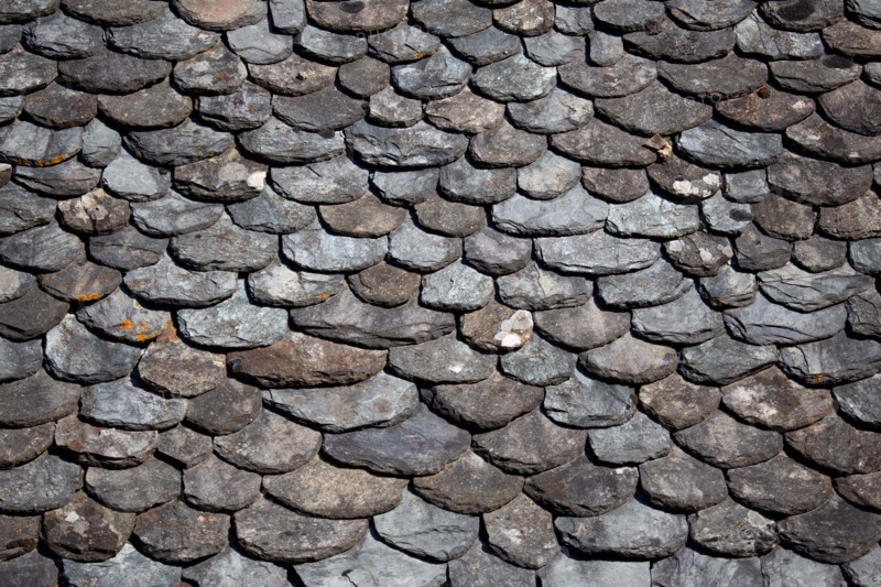 Detail of slate roof