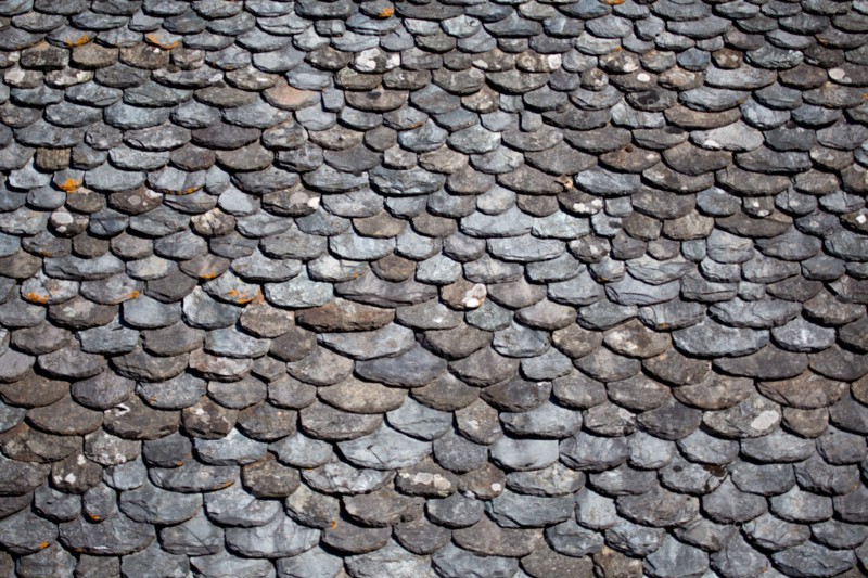 Detail of slate roof