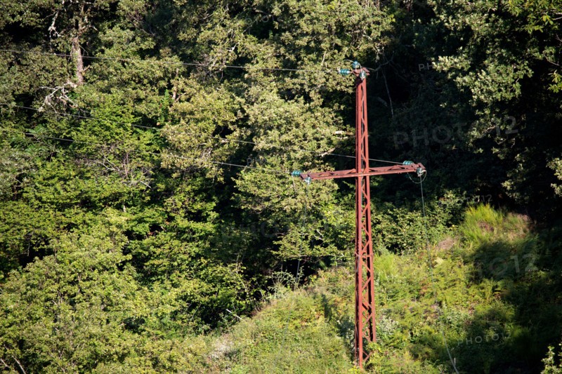 Parc des Grands Causses, pylône électrique