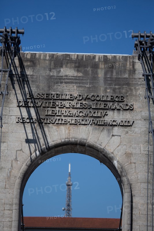 Lyon, Passerelle du Collège, le Rhône