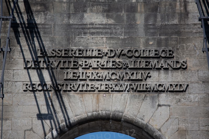 Lyon, Passerelle du Collège, le Rhône